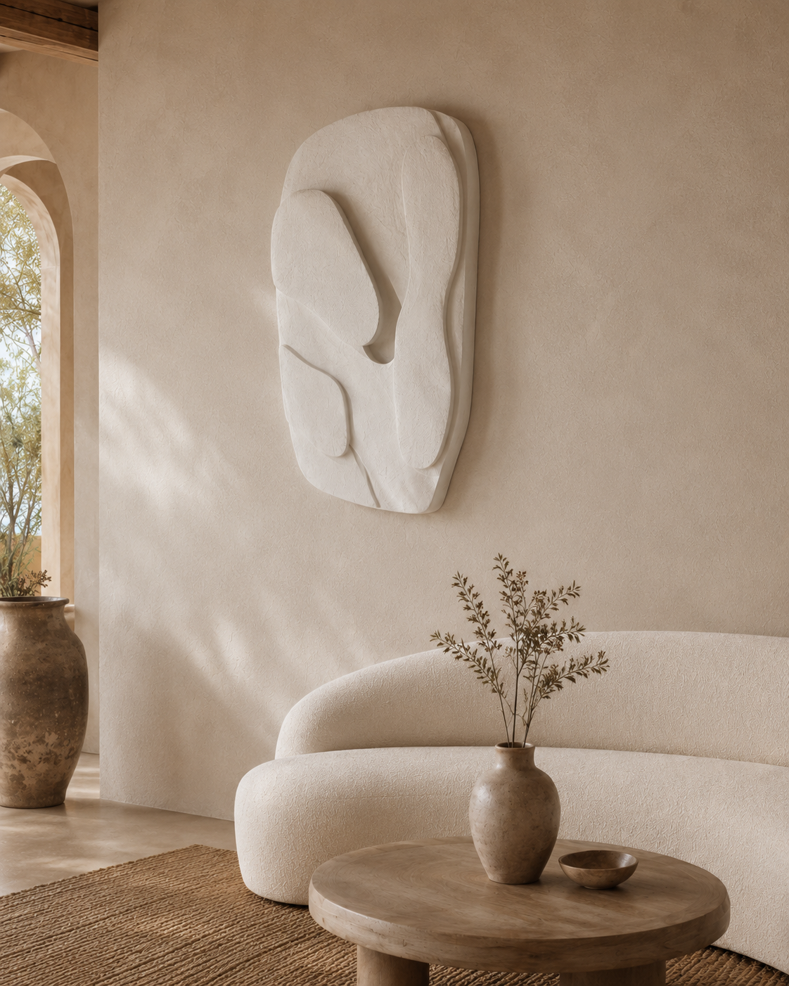 Organic Triptych Wall Panel Set of 3