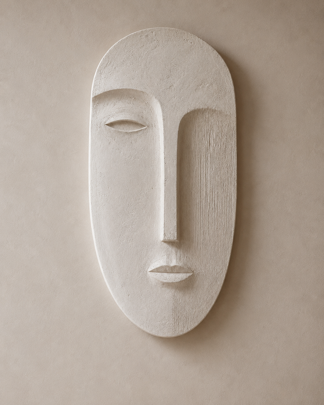 Carved Face Wall Panel