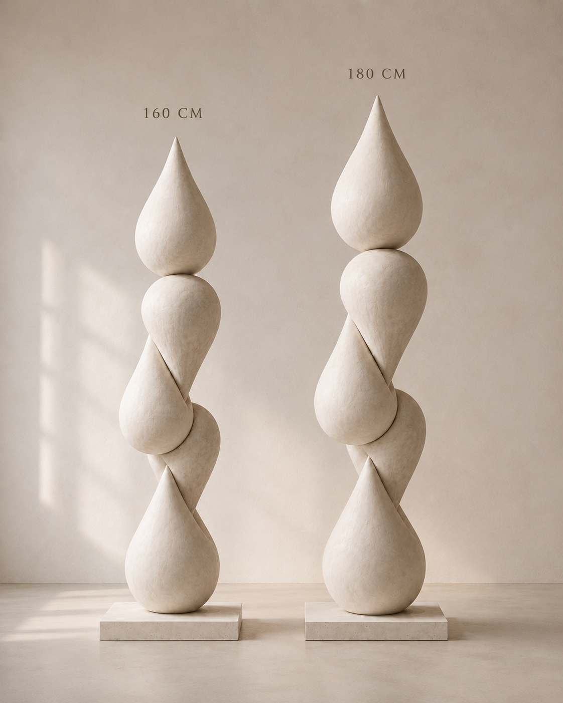 Two Harmony Totems shown side by side in their two heights