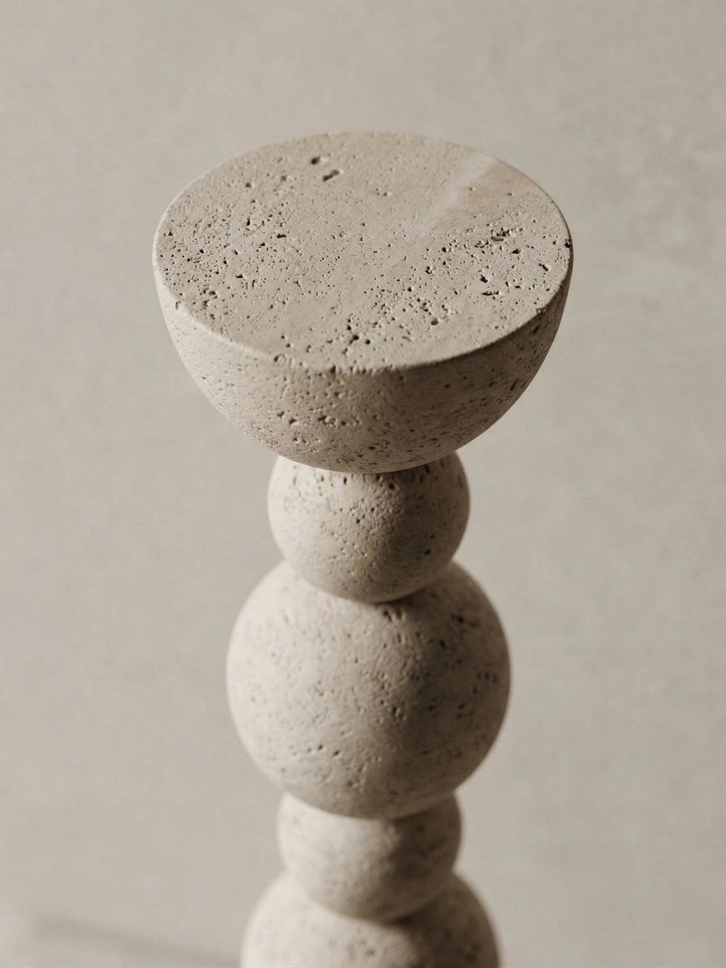 Minimalist Stone Totem – Textured Sculpture Floor Decor – Handmade Sculptural Column – Modern Organic Home Accent