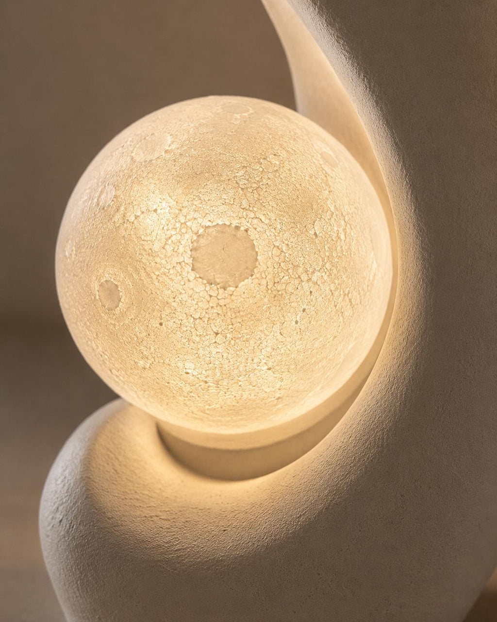 Illuminated Sculptural Art Object | Modern Sculptural Floor Lamp | Large Decor 71 Inches