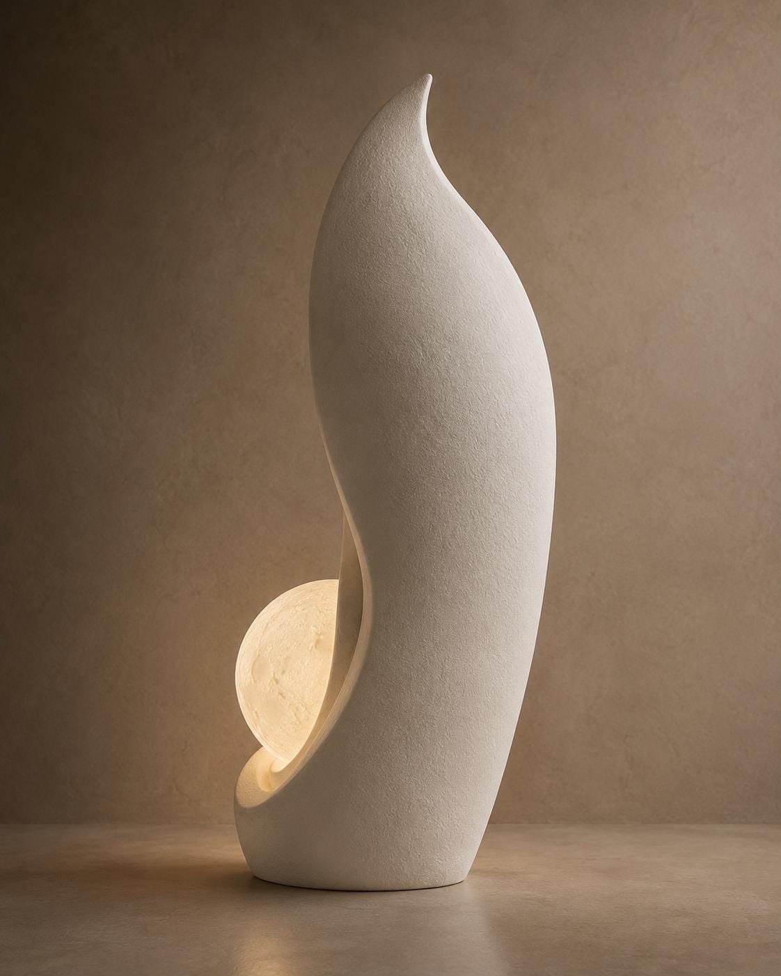 Illuminated Sculptural Art Object | Modern Sculptural Floor Lamp | Large Decor 71 Inches