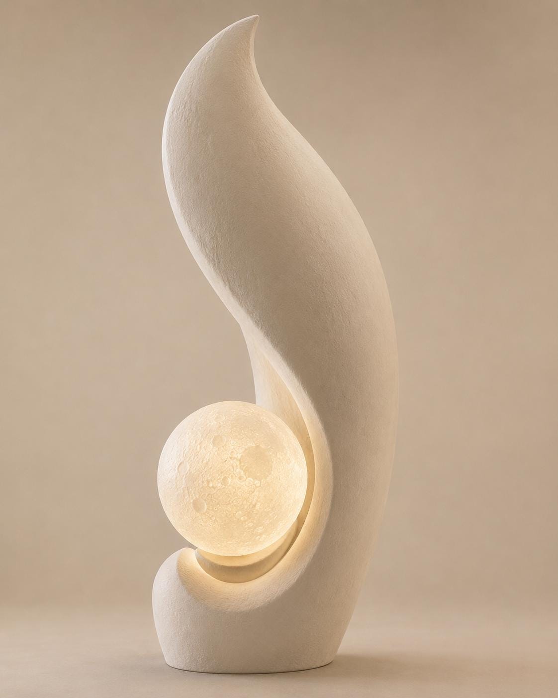 Illuminated Sculptural Art Object | Modern Sculptural Floor Lamp | Large Decor 71 Inches