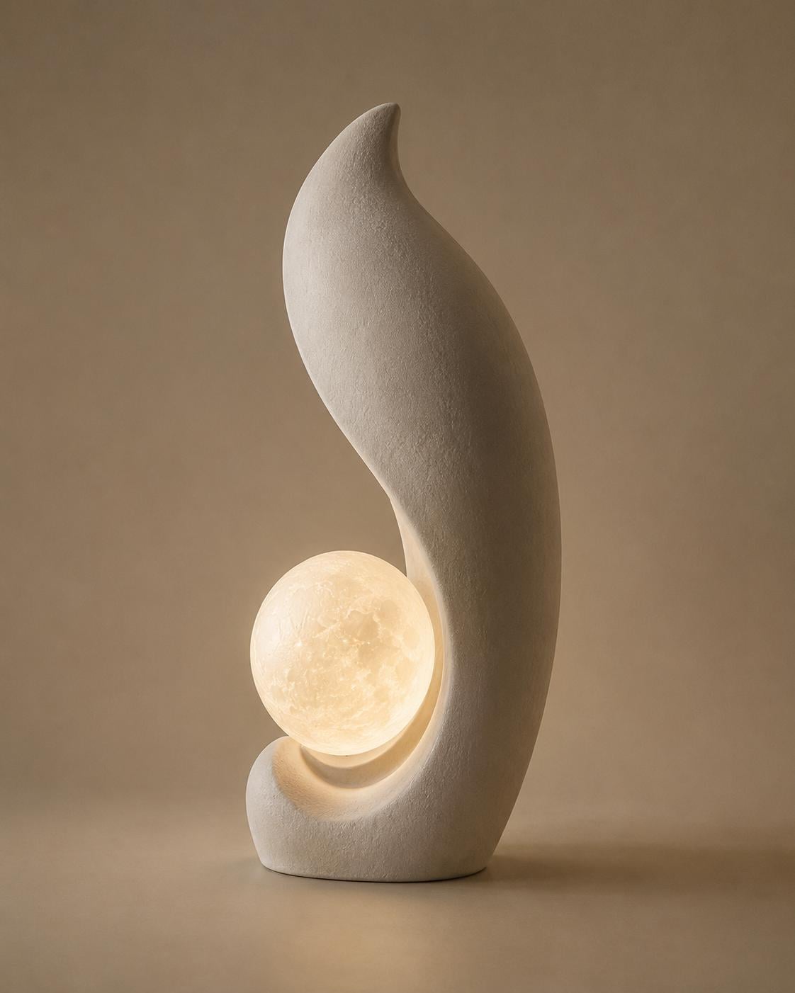 Illuminated Sculptural Art Object | Modern Sculptural Floor Lamp | Large Decor 71 Inches