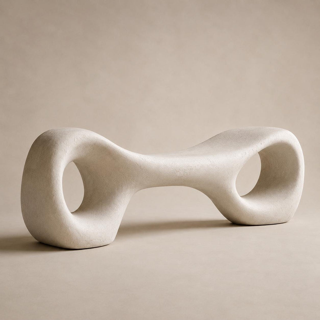 Organic Sculptural Minimalist Bench