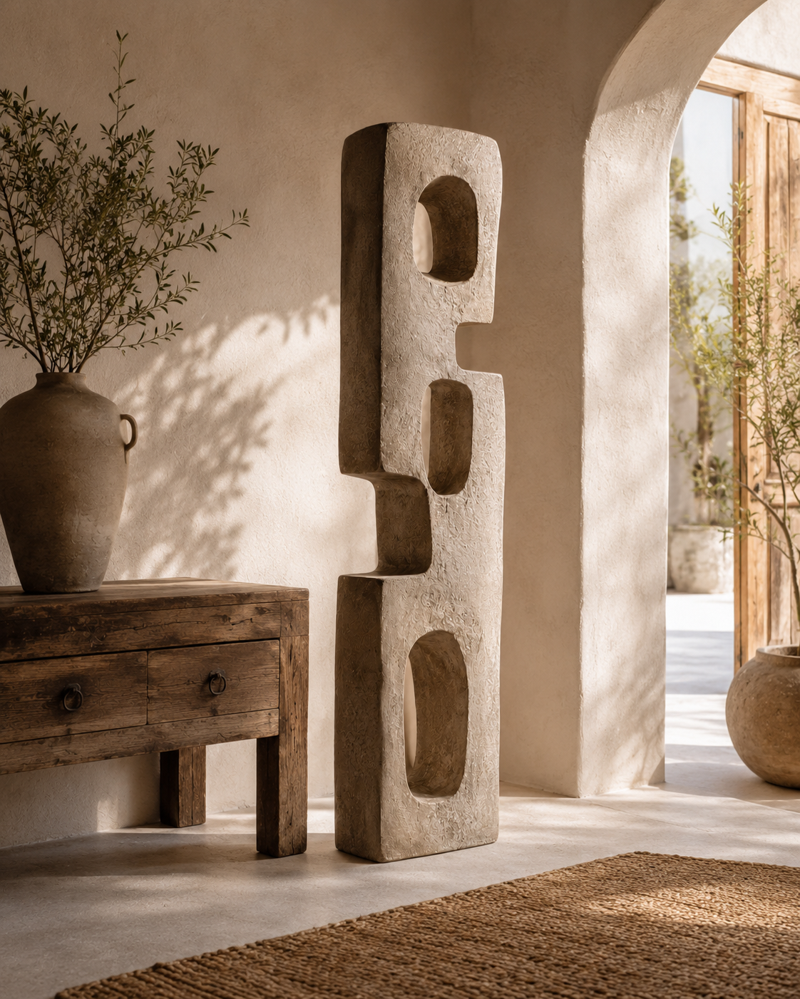 Portal Totem No.102 – Handcrafted Architectural Floor Sculpture