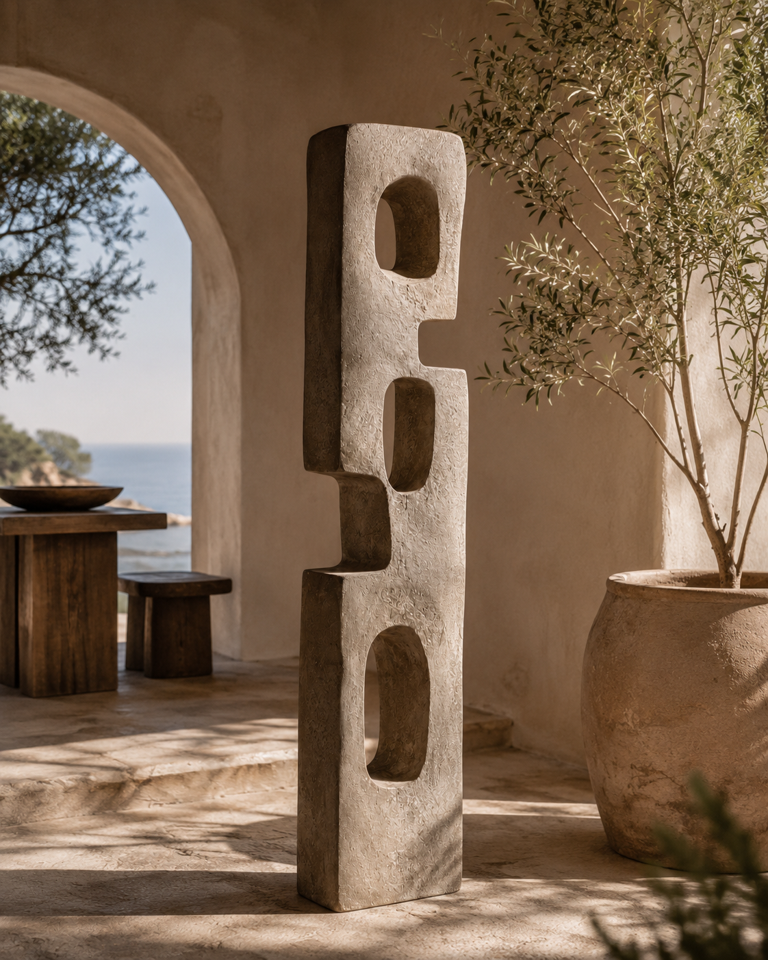 Portal Totem No.102 – Handcrafted Architectural Floor Sculpture